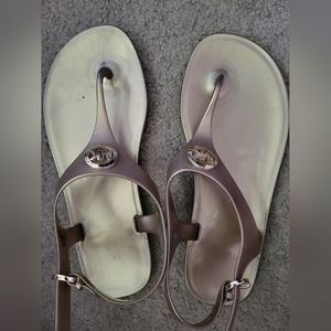 Michael Kors, size 7, gold sandals